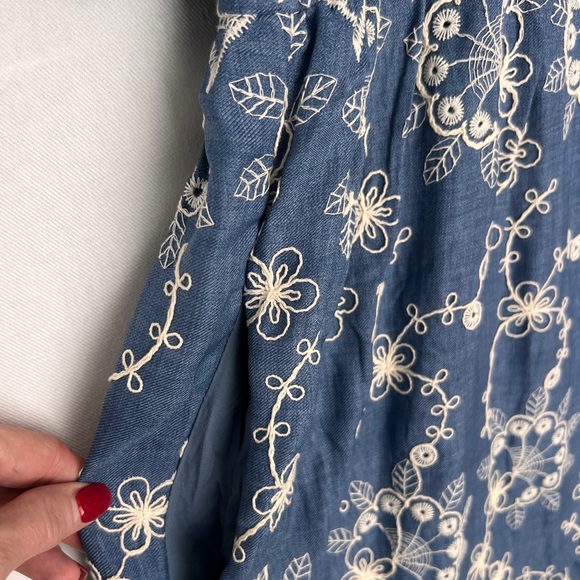 Hayden Navy Eyelet Lace Puff Sleeve Dress NWT 1XL - Picture 5 of 14